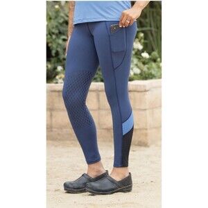 Kerrits Small Free Style Knee Patch Pocket Tight Indigo/Bluebird